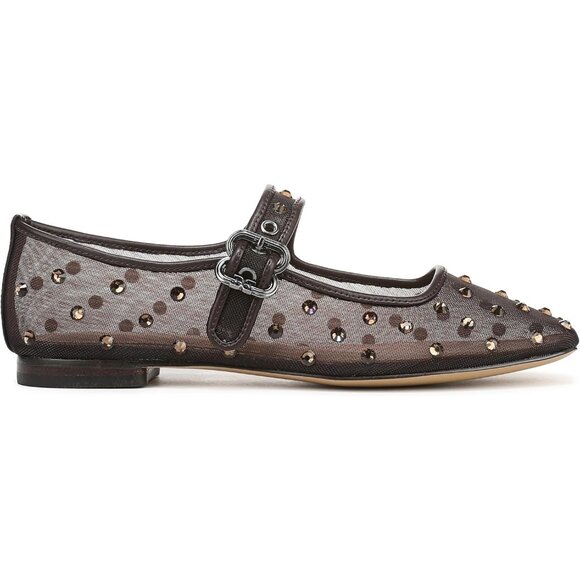 Sam Edelman Womens Café Noir Polyester Closed Pointed Toe Flat Shoes - Picture 6 of 6